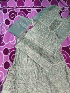 Pista Colour Pakistani Style Sharara Suit