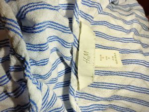 Size S H&amp;M Striped Tie-Front Tank Top