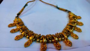 Golden Colour Neck Set for girls