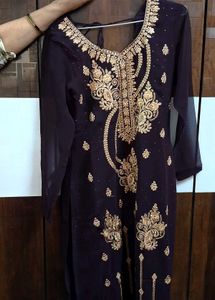 Jamun Embroidered Salwar Suit