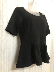 Dotti Black Short Sleeve Top