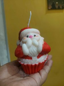 Festive Santa Claus Candle