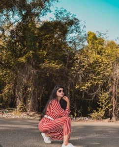 Red Stripe Jumpsuit
