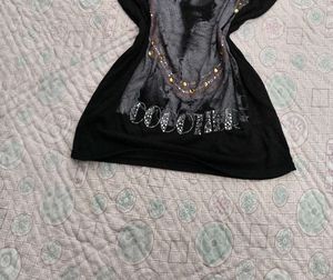 Black Embellished T-Shirt