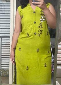 Green Designed Kurta