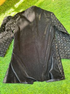 Boys' Black Velvet Party Outfit