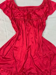 Satin Raspberry Slip