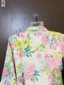 Floral Print Tunic Top