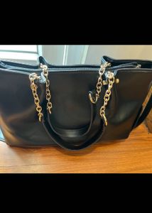 Authentic French Connection Black Tote Bag