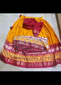 one time used cancan attached lehenga