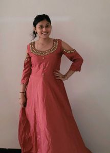 Maron Party Wedding Gown