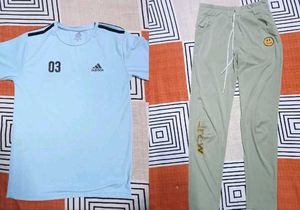 Combo of t-shirt and drew pants