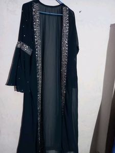 Designer Heavy Stone Work Kurta Pent With Shrug