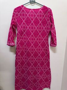 Pink Printed Kurta set