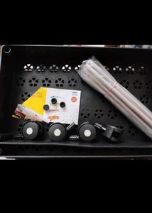 *4 COMPARTMENTS PLASTIC STAINLESS STEEL TROLLEY