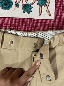 Office Siren Beige Trousers