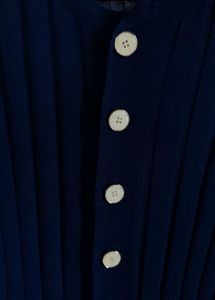 Navy Button-Down Cardigan