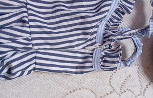Trendy Light Korean Blue Summer Tank🌟