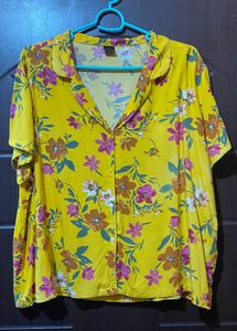Mustard Floral Lounge Set