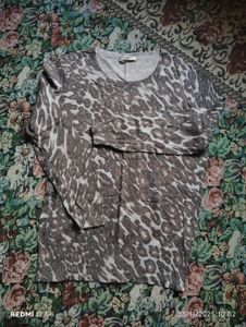 Oasis Leopard Print Long Sleeve