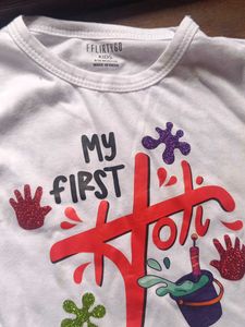 My first holi Dress 6-12 M