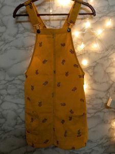 Cute Yellow Floral Overalls