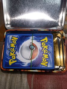 Scarlet And Violet Pokemon Tin With Golden Cards