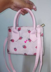 Strawberry Print Handbag