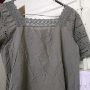 Elegant Olive Green Top