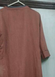 Elegant Brown Embroidered Kurta