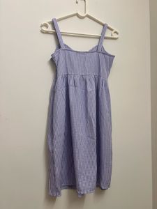 Lilac Gingham Checkered Sundress