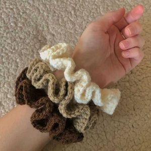 Cute Handmade Crocheted Scrunchies
