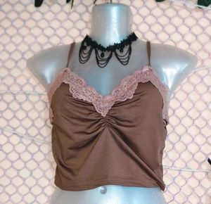Size Small 🎁Buy 2 Get 1 Free 🎁Lace Trim Cami Top