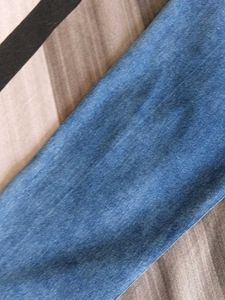 Ripped Blue Denim Jeans