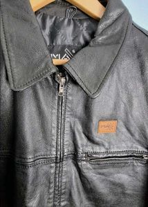 premium black Leather Jacket