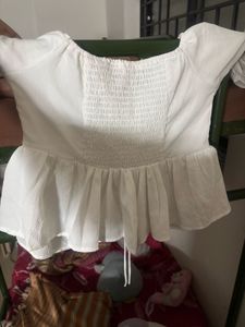 Trendy Cutout Peplum Top