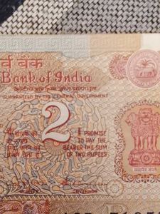 Vintage 2 Rupee Note
