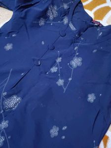 Floral Navy Blue Top