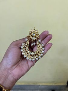 Combo Of Earring And Haath Phool