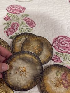 Unique Resin Coaster Set