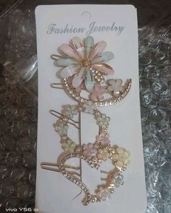 Floral Hair Clip Set And Combo With Haiclip