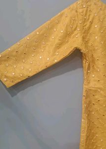A-line Mirror Work Kurti