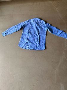 US POLO Stylish Blue Boys Full Sleeves Shirt