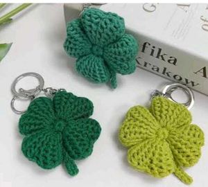 Chrochet 🍀🍀 Clover Leaf Keychain