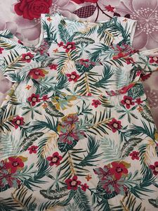 Floral Cold Shoulder Top