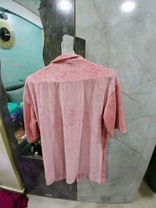 Zara Velvet Oversized Shirt
