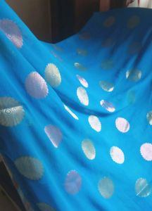 Unique Blue Sari.