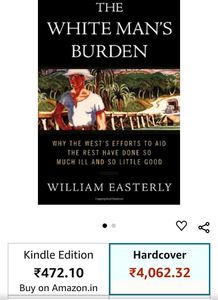 The WHITE MAN&#39;S BURDEN BOOK