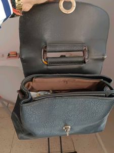 Elegant Black Top Handle Bag