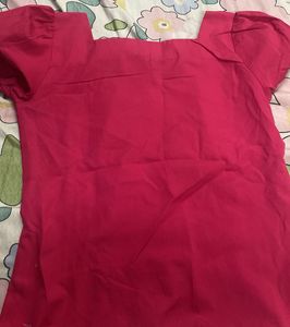 Pink Button-Down Top